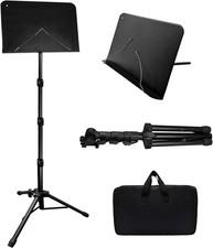 70IN Sheet Music Stand, Tall Music Stand for Sheet Music Height- Adjustable Musi
