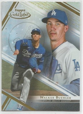 2021 Topps Gold Label Baseball Walker Buehler #28 Class 3 Parallel