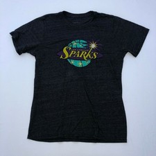 Los Angeles Sparks Shirt Womens Medium Gray Short Sleeve 