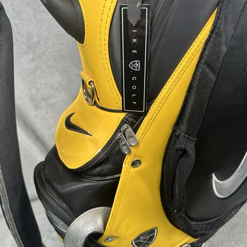 Nike SasQuatch SQ Staff Golf Bag 6 Way Divider Black and Yellow READ DESCRIPTION - Picture 6 of 24