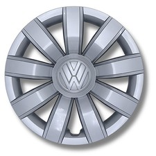 Original VW Up Zierkappe Zierblende Silbergrau, 14 Zoll 1S0601147F 1ZX