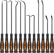 12-Piece Precision Hook and Pick Set, Car Auto Oil Seal/O-Ring Seal Gasket Pick,