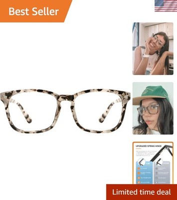 Unisex Blue Light Blocking Glasses - Stylish Square Frame for Digital Comfort
