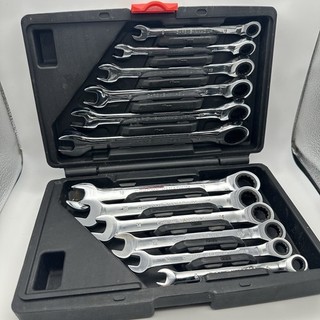 Chrome Vanadium Steel Spanner Set 8mm 19mm Metric Wrench With Case