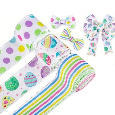 5 Yard Osterband mit süßem Hasen Design zum Basteln und Dekorieren