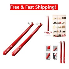 Comfortable Extra-Long Shoehorn with Large Handle, Ideal for Men and Women