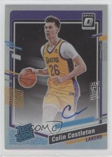 2023 Donruss Optic Rated Rookie Signatures Holo Prizm Colin Castleton Auto 3m4
