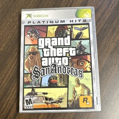 Rockstar Games Grand Theft Auto: San Andreas Xbox Platinum Hits Action M Manual 