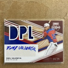 2020 Panini Elite ESMIL VALENCIA  Astros Certified AUTOGRAPH & JERSEY Swatch /99