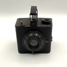 Black Kodak Brownie Flash Six-20 Box Camera 1940s Mechanically Working Vintage