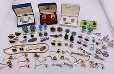 Vintage Cufflink Tie Tack Lot SWANK DANTE KREMENTZ SARAH COV Some Sterling & GF