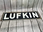 Vintage Porcelain Oil Industry Sign - LUFKIN pump sign