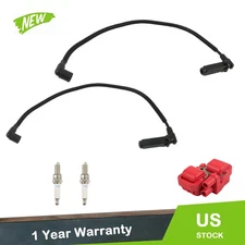 For Polaris Ranger Crew 800 2011-2014 Ignition Coil & Spark Plug w/ Wire Cap New