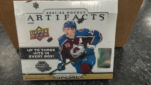FACTORY SEALED 2021 22 ARTIFACTS HOCKEY HOBBY BOX  3 HITS PER.. FROM SEALED CASE