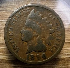 1896 Indian Head Cent - Actual Coin Shown - Free Shipping & Tracking INV#42