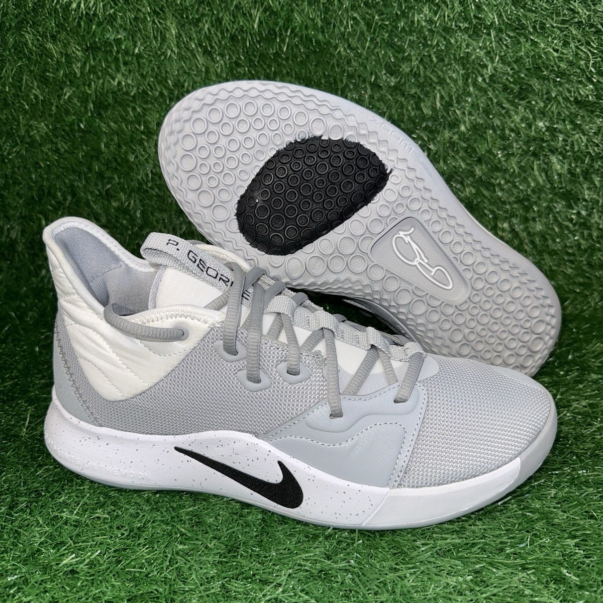 Nike PG 3 Paul George TB Promo Wolf Grey Basketball Shoes Size 8