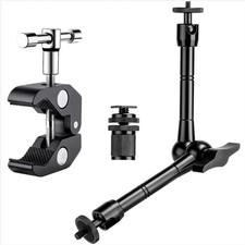 11" Articulating Magic Arm with Super Clamp, Heavy Duty Camera Mount for DSLR...