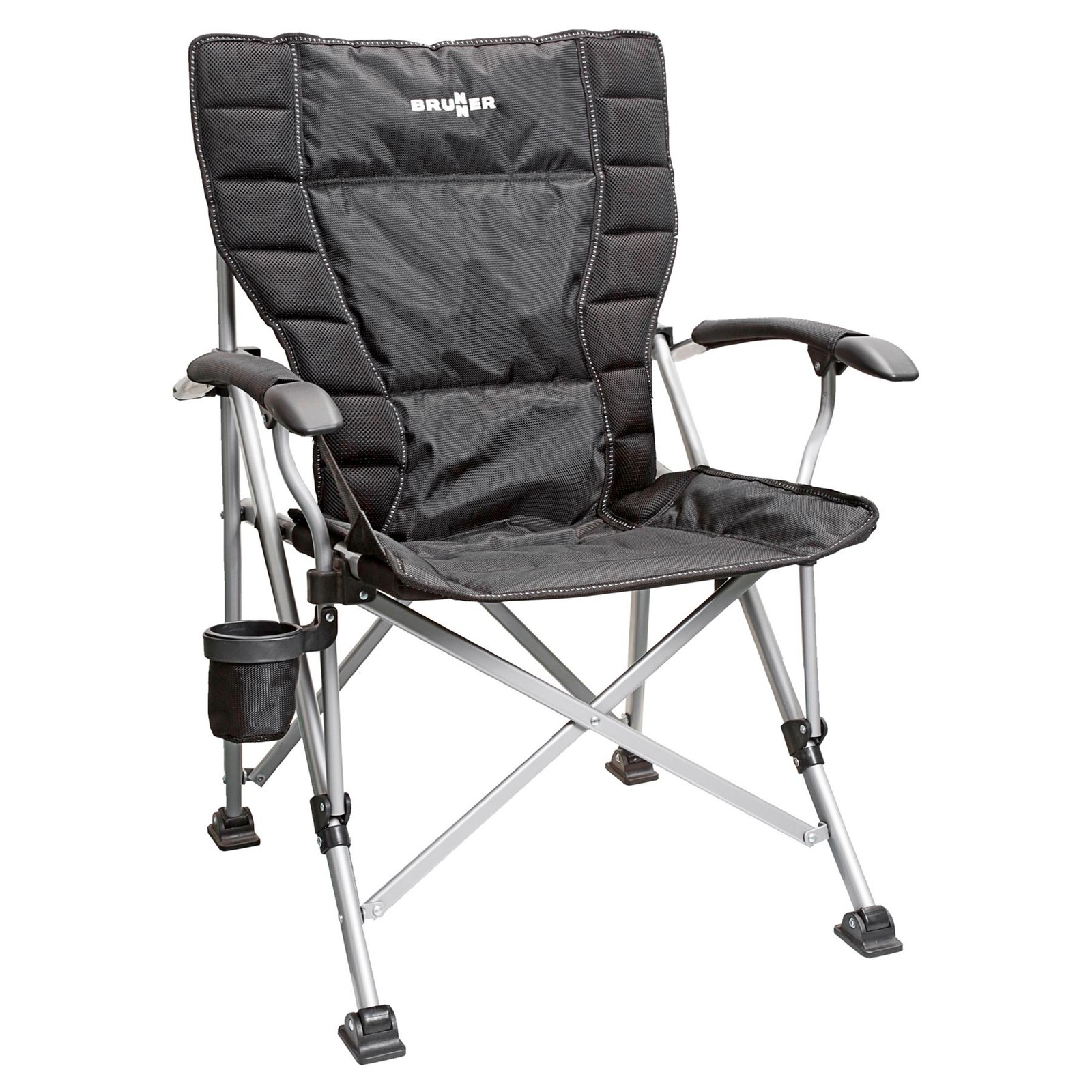 BRUNNER  CHAIR RAPTOR NG FOLDING PADDED GREY CAMPING OUTDOORS CARAVAN CAMPERVAN