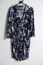 Savior Womens Floral Wrap Front Dress - Blue - Size 22 (c51)