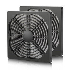 120Mm PC Fan Filter 2-Pack, ABS Plastic Mesh Dust Cover, Computer Case Cooling F