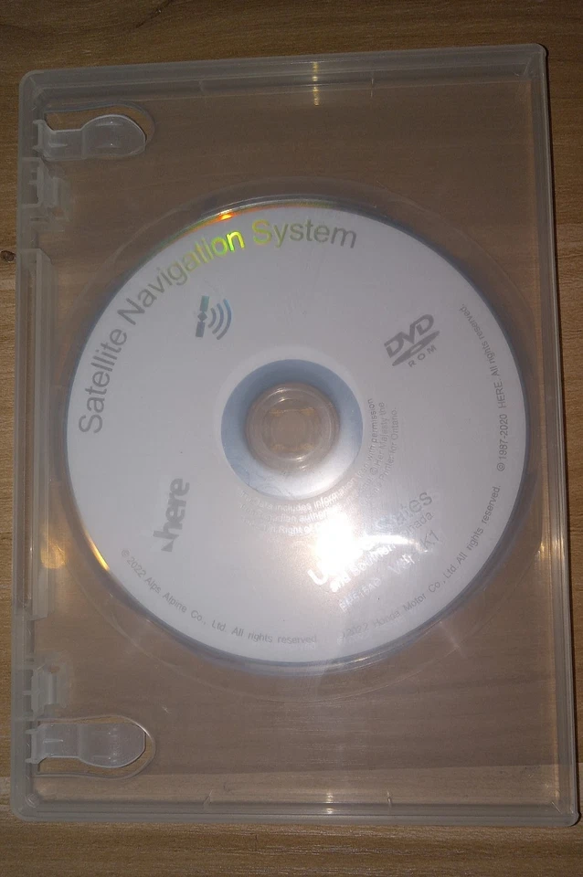 DVD de navegación original Acura MDX RDX RL TL versión 4.K1 2023 actualización DVD blanco Foto 3 de 3