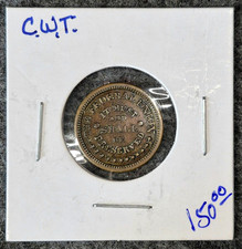 1863 Old Antique AU Civil War Token Army & Navy /It Must And Shall Be Preserved