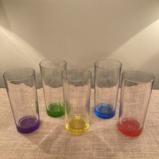 Set of 5 Multi-color MCM Tumblers/ Highball G...