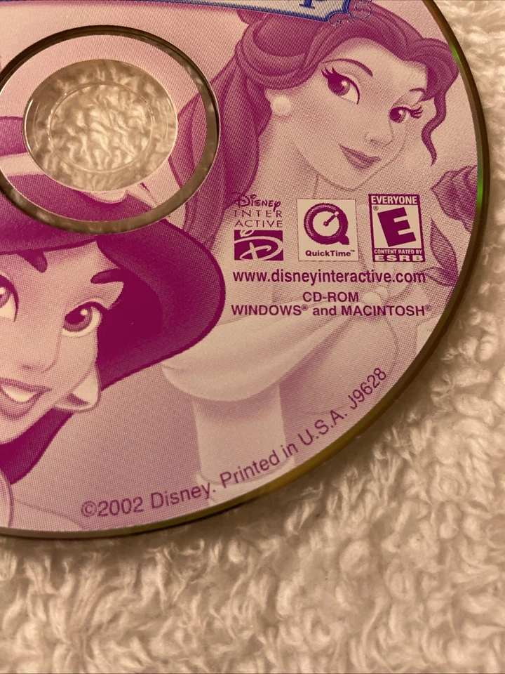 Disney Princess Magical Dress Up PC CD-ROM Disc Only Video Game Belle Ariel Jasm - Image 3 of 4