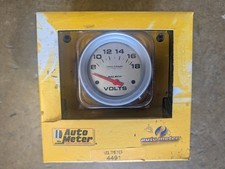Autometer Voltmeter Gauge 4491 Pro Comp Ultra Light 2-58 In. Electrical Autometer Voltmeter Gauge 4491 Pro Comp Ultra Light 2-58 In. Electrical