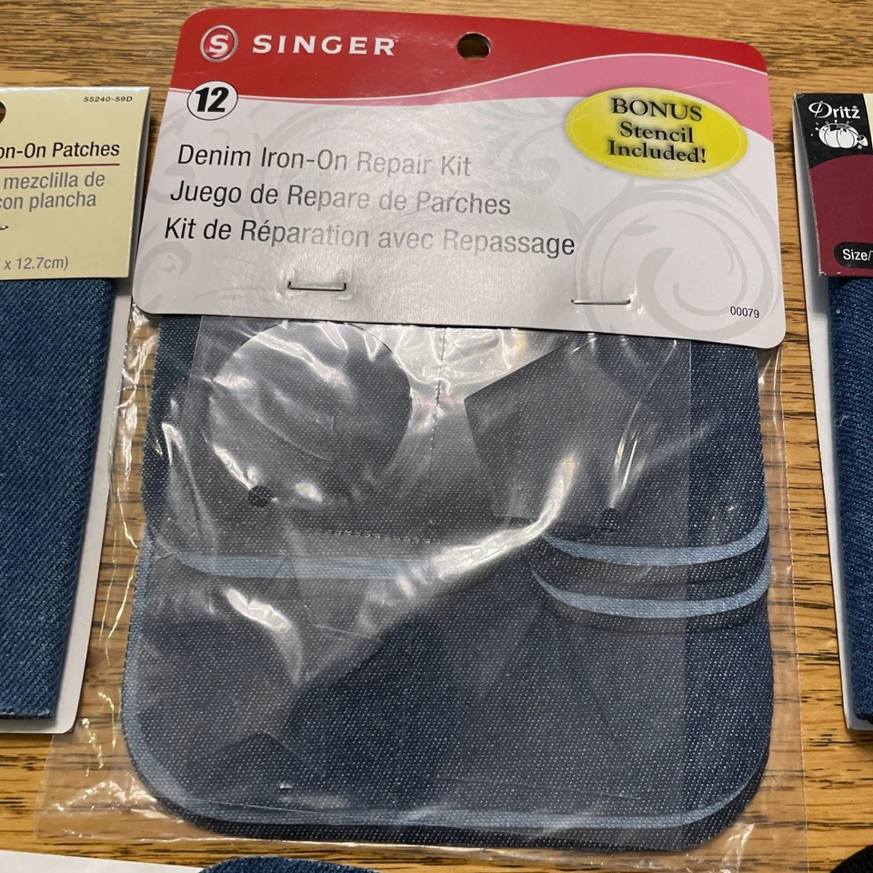 Denim Iron-On Repair Kit-Assorted Colors 075691000790 - Image 3 of 4