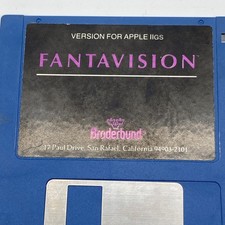 80s Broderbund Fantavision APPLE IIGS Floppy Disk 3.5 Inch untested VTG