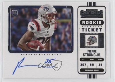 2022 Panini Contenders Ticket RPS Variation Pierre Strong Jr Rookie Auto RC e6p