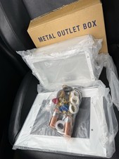 LSP Specialty Products OB-508 Washing Machine Metal Outlet Box with Valves