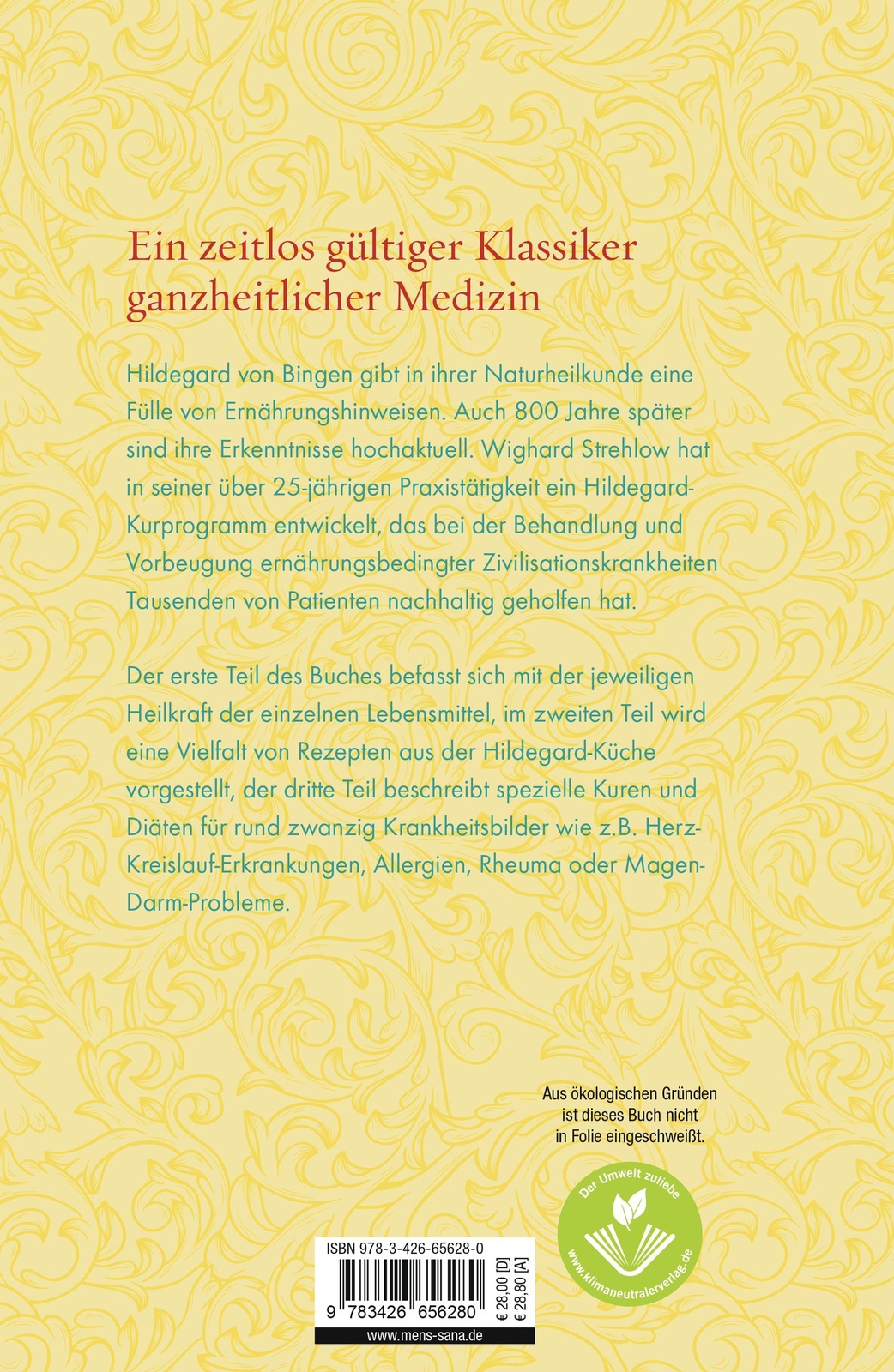 Thumbnail - Wighard Strehlow Die Ernährungstherapie Der Hildegard Von Bingen