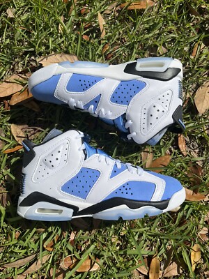 Size 6Y NO INSOLES - Nike Air Jordan 6 Retro GS UNC Home 2022 384665-410 Youth Nike Air Jordan 6 Retro GS UNC HOME University Blue 384665  main image 3