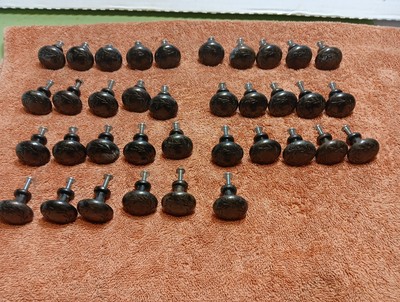 Set of 36 Amerock Cabinet Dresser Door Knobs Weathered Brass Natures Splendor