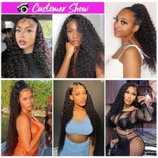 Curly Human Hair Wigs Lace Frontal 13x4 HD Lace Front Wig 4x4 Lace Closure Wig