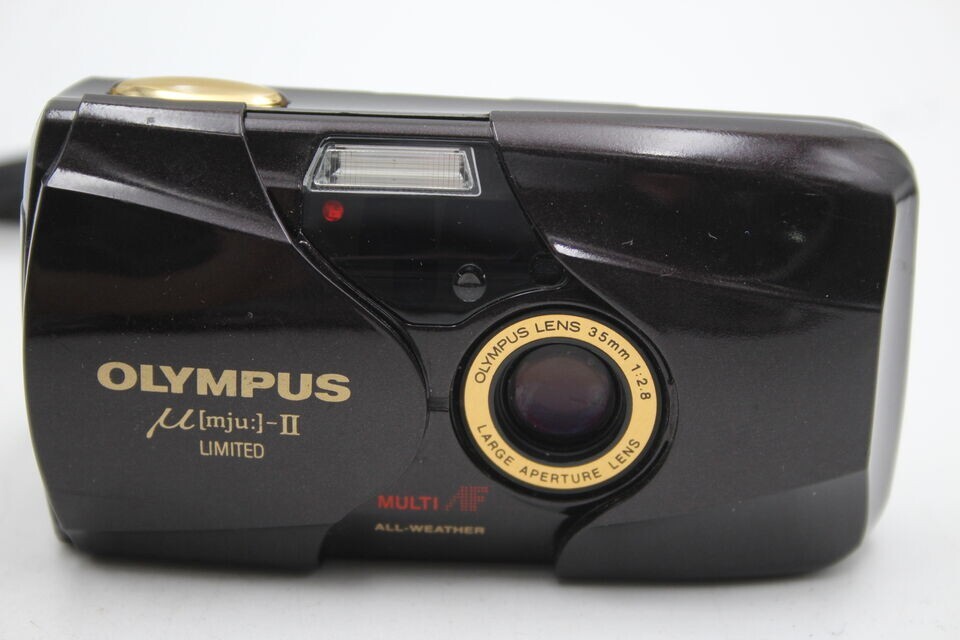 Olympus MJU-II gold black Limited Edition COMPACT FILM CAMERA MJU