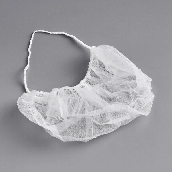 1000 Disposable White Beard Net Covers Food Service Restaurant Bulk 10 Pack Bar - Image 2 of 2