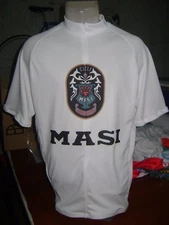 ITALIA BIKE JERSEY WHITE MASI BIKES ITALIAN SHIRT SIZE M VOLUMETRICA 3V VINTAGE