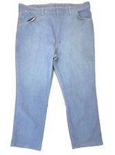 Wrangler Mens 42x29 Blue Jeans 85498LB Made In USA Comfort Vintage