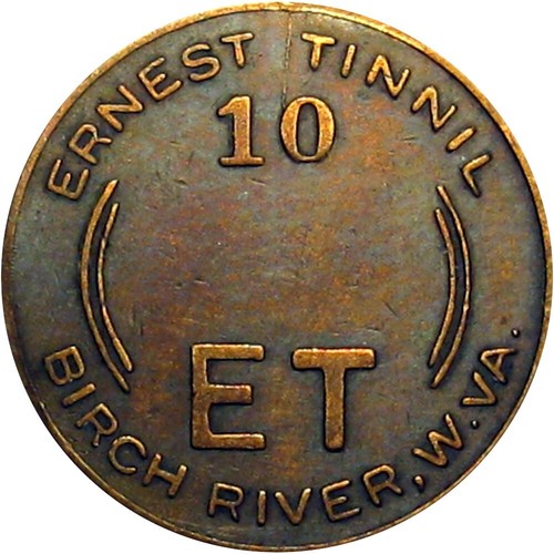 1939 Birch River West Virginia Unlisted Lumber Good For Token Ernest