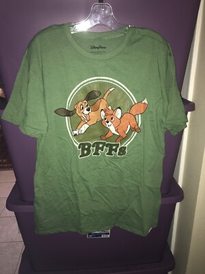 Disney Parks Her Universe Fox & The Hound BFFs Tod & Copper Shirt Adult XL NEW
