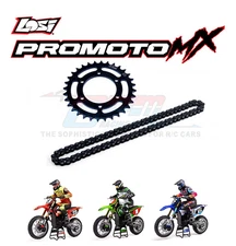 GPM STEEL 32T CHAIN SPROCKET & 68 ROLLER CHAIN FOR LOSI RC 1/4 PROMOTO-MX BIKE