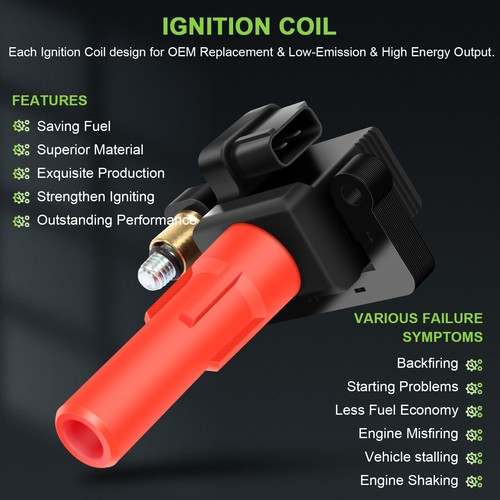 Pack of 6PCS Ignition Coils for SUBARU LEGACY OUTBACK TRIBECA B9 3.0L 3.6L UF287 - Picture 5 of 18