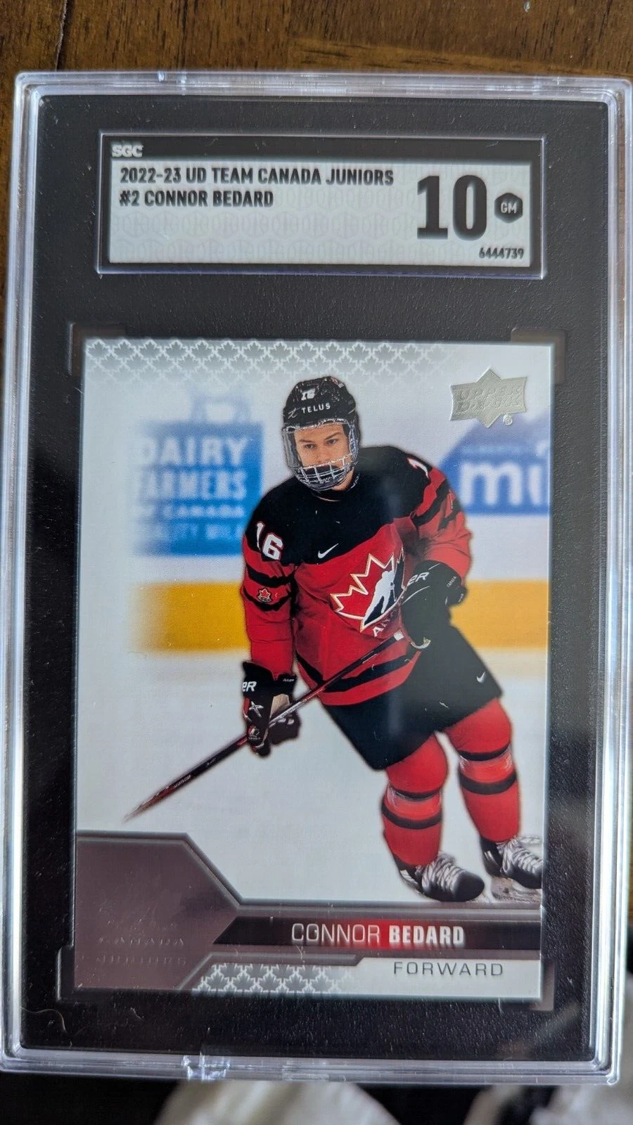 Connor Bedard trading card