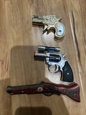 3 Lot Vintage GAS LIGHTER OLD GUN/RIFLE/SHOTGUN Made In Japan