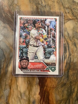 2023 Topps Holiday Ronald Acuna Jr. Rare SSP Atlanta Braves RARE
