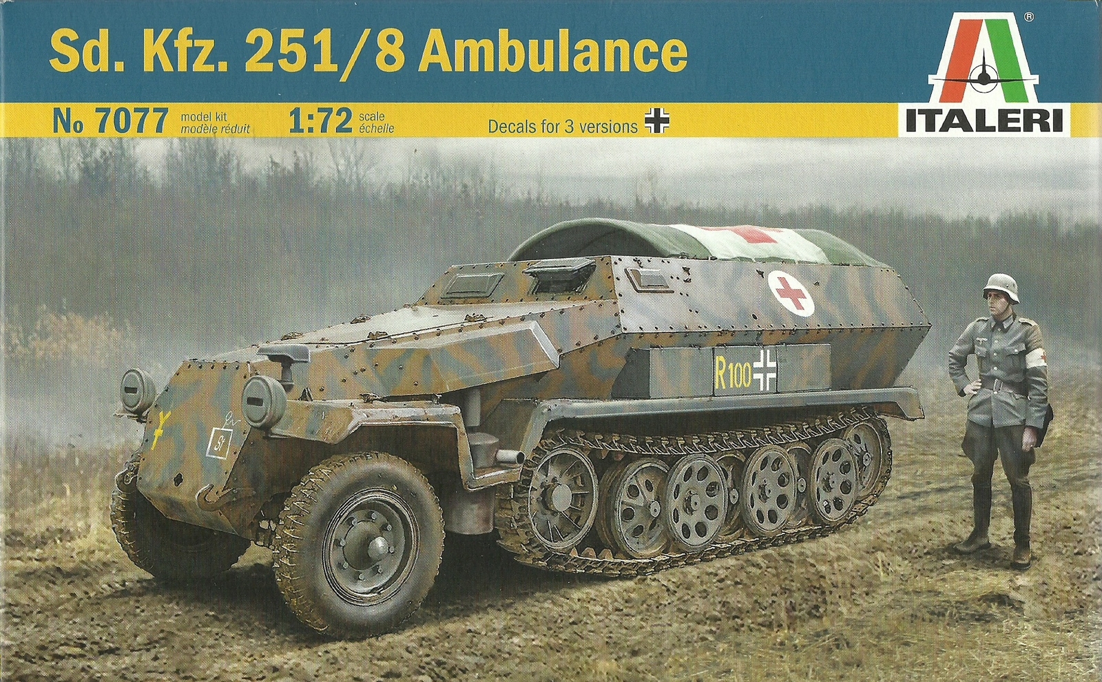 Italeri 1/72 (20mm) Sd Kfz 251/8 Ausf C Ambulance
