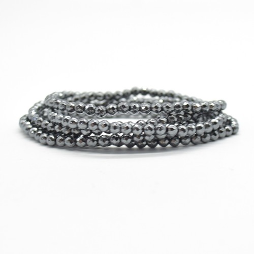 4mm FACETED Round Beads Crystal Bracelet Sample Strand - Picture 23 of 65